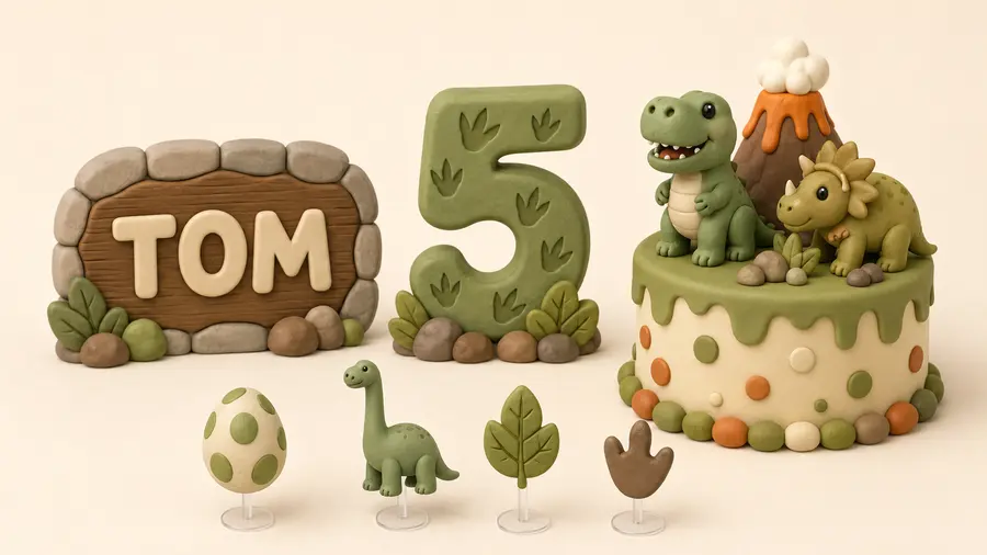 Decoração do tema Dinossauros