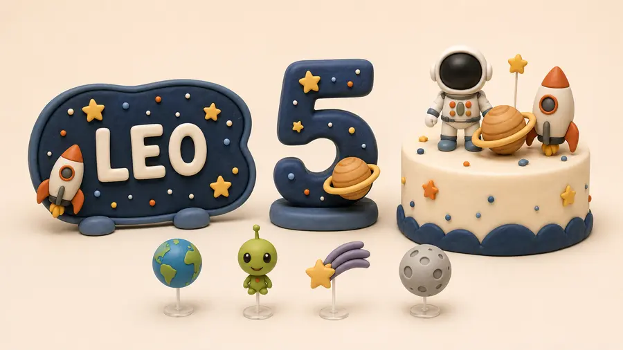 Decoração do tema Espaço