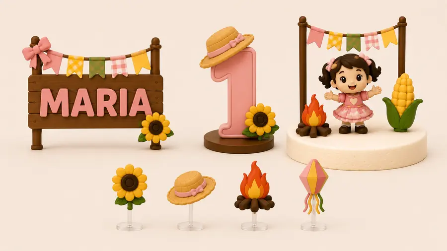 Decoração do tema Festa Junina