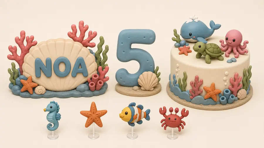 Decoração do tema Fundo do Mar